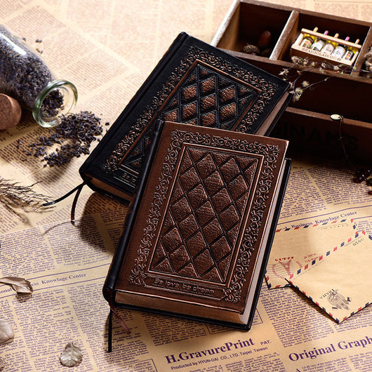Libreta de Cuero Sintético Grabado en Relieve - Grosor Premium