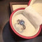 Stylish Double Row Micro Inlaid Round Bag 925 Plateado Dorado Plated D color hearts and arrows 3ca No.9