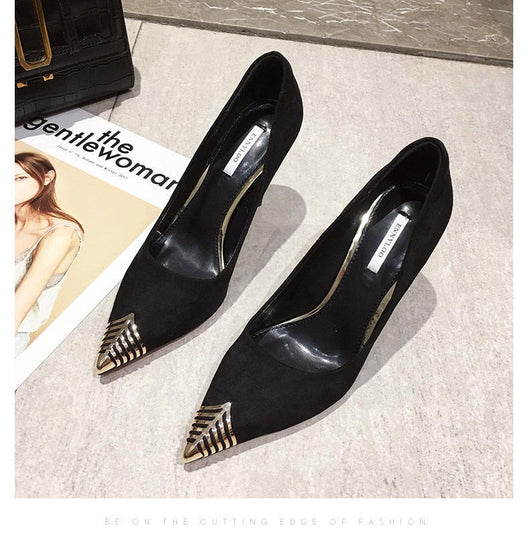 Tacones Altos Puntiagudos con Punta Metálica - Diseño Versátil y Elegante - Image 22