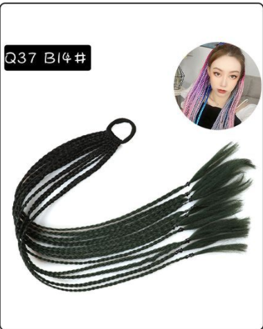 Peluca Trenza Degradado de Tres Hebras Color Twist - Image 17