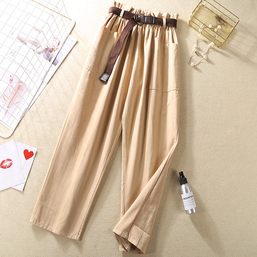 Pantalones Casuales con Cintura Elástica y Estampado Floral - Image 10