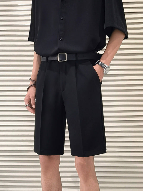 Pantalones Casuales Holgados de Cinco Bolsillos en Colores Sólidos para Hombre