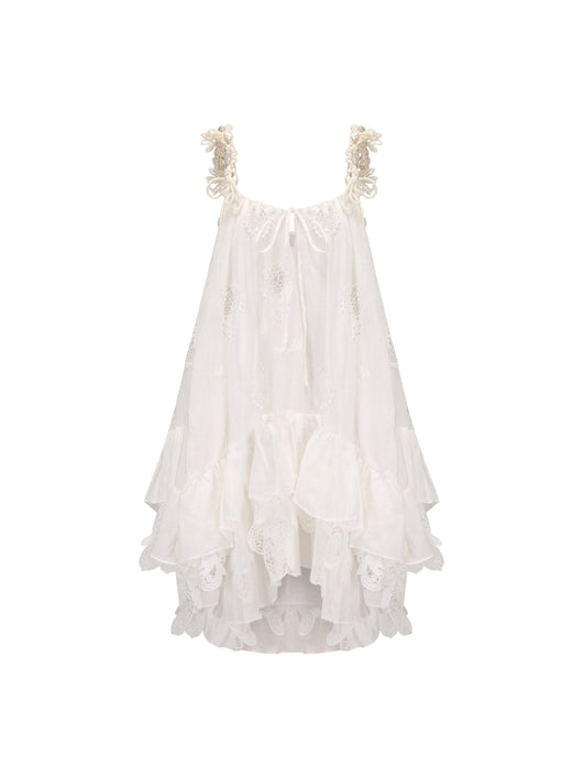 Vestido Corto Limón con Bordado y Tirantes Finos - Image 14