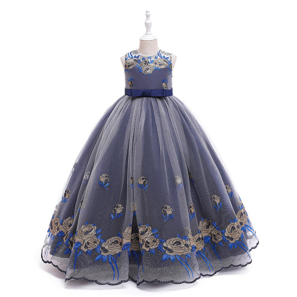 Vestido de Princesa Europeo Americano para Niñas - Disfraz de Concierto Piano