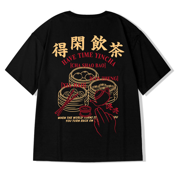 Camiseta Estampado Tide Verano Americano Manga Corta para Hombre