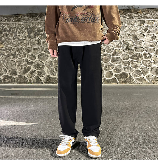 Jeans Grises Holgados de Pierna Recta para Hombre - Image 11