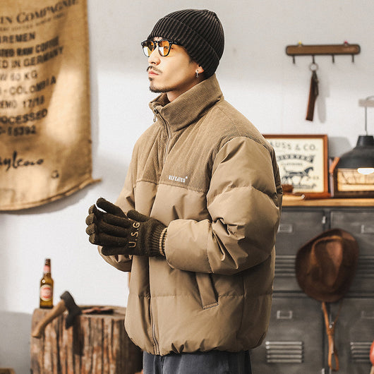 Chaqueta de Plumón de Pato para Hombre - Abrigo Invernal Americano