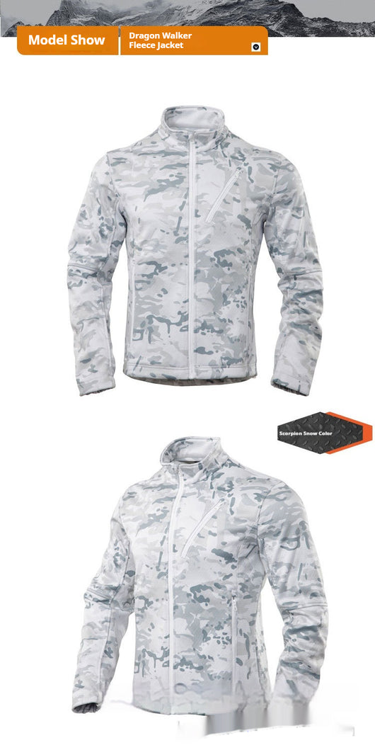 Abrigo Táctico Camuflaje Polar Impermeable para Hombre - Image 11