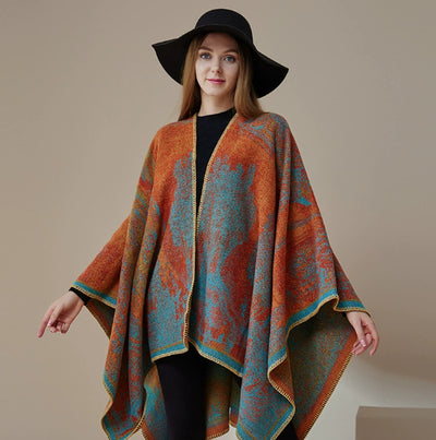 Chal Étnico de Cachemira Yunnan - Capa Tradicional para Viajes y Clima Frío - Image 9