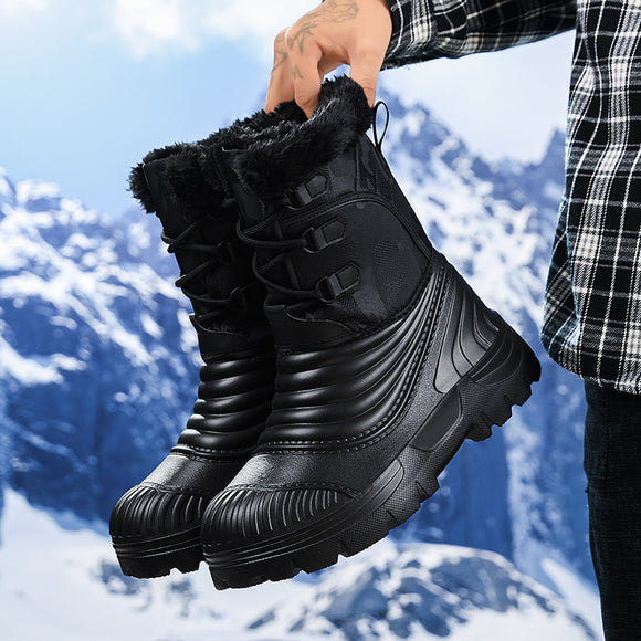 Botas de Nieve para Hombre Talla Grande con Forro Polar - Calidez Extrema