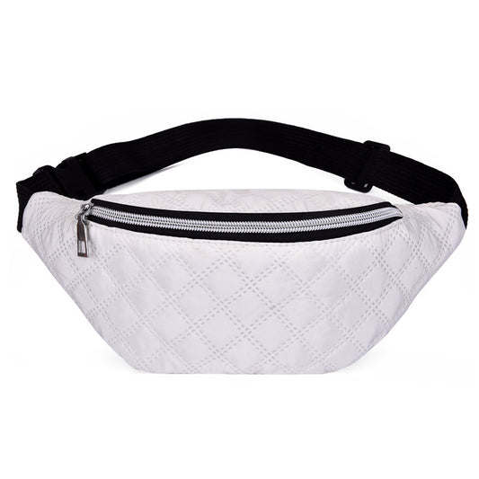 Bolsa de Cintura Nylon de Gran Capacidad Unisex con Correa Diagonal