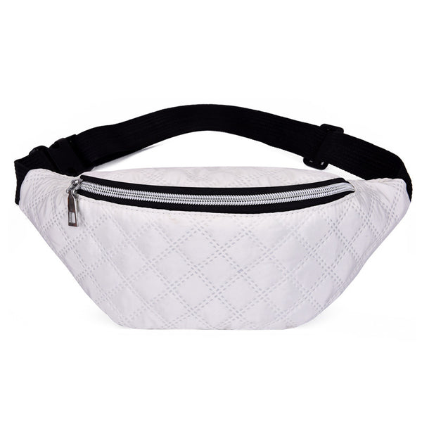 Bolsa de Cintura Nylon de Gran Capacidad Unisex con Correa Diagonal