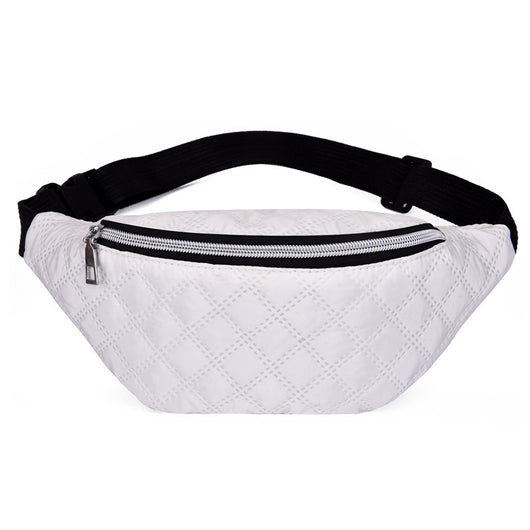 Bolsa de Cintura Nylon de Gran Capacidad Unisex con Correa Diagonal