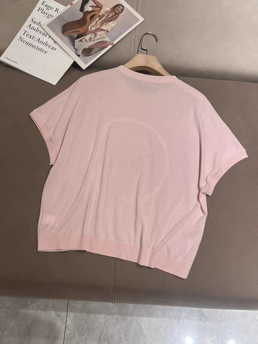 Suéter Tejido Corto para Mujer con Patrón de Cuentas - Diseño Industrial Moderno - Image 15