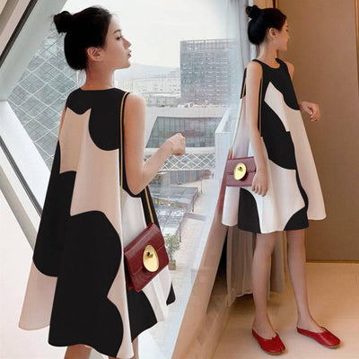 Vestido Talla Grande Sin Mangas Midi para Mujer - Image 7