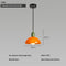 Copa Grande Naranja Verde Luz Cálida