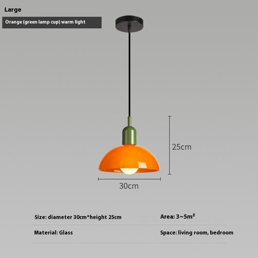 Lámpara Colgante Bauhaus Retro de Cristal para Restaurante - Image 20