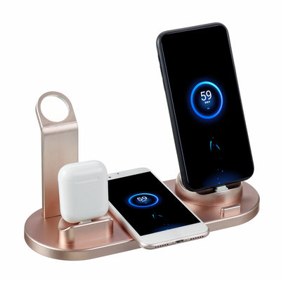 Base de Carga Inalámbrica 3 en 1 para Reloj Inteligente, Teléfono y Auriculares - Image 12