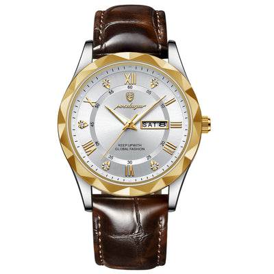 Reloj de Pulsera de Cuarzo Luxury para Hombre con Correa de Cuero - Image 6
