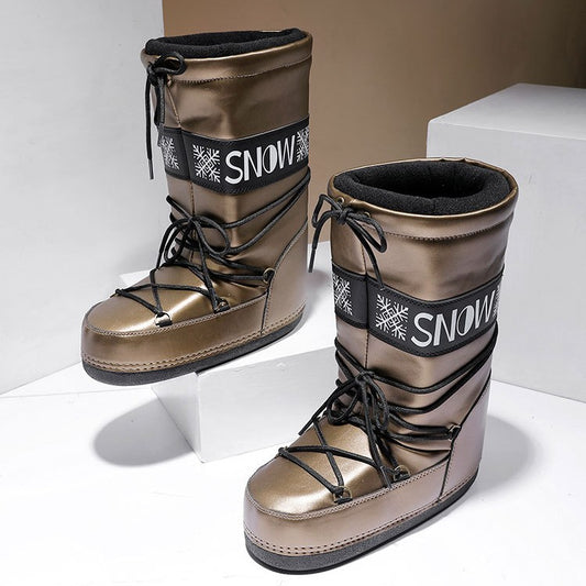 Calentadores de Piernas Portátiles Niche Warm - Botas Altas Negras
