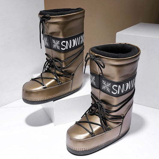 Calentadores de Piernas Portátiles Niche Warm - Botas Altas Negras