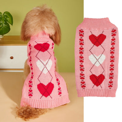 Suéter para Perro con Corazón y Moño - Diseño de Personalidad Fashion - Image 9