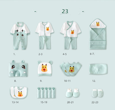 Conjunto de Ropa de Algodón Puro para Bebé en Caja de Regalo - Image 19