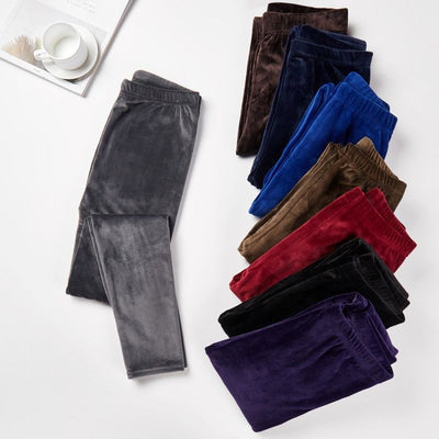 Leggings de Terciopelo Dorado Cintura Alta Súper Elásticos para Mujer - Image 18