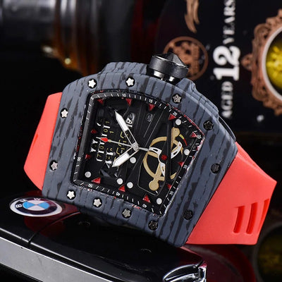 Reloj de Hombre Cuarzo con Banda de Silicona y Esfera Hueca - Image 3