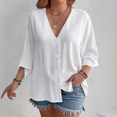 Cardigan de Botones Liso de Manga Larga para Mujer - Image 2