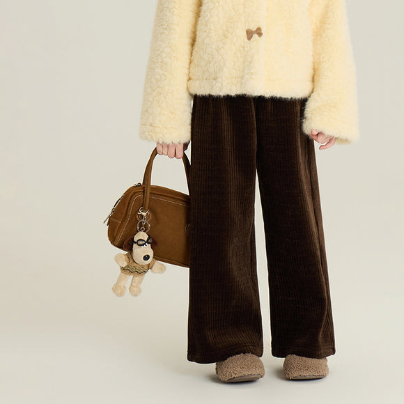 Pantalones para Bebé con Forro Polar y Corte Recto