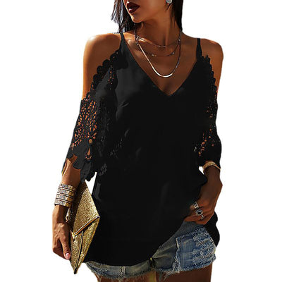 Blusa Suelta Casual de Color Liso para Mujer - Image 10