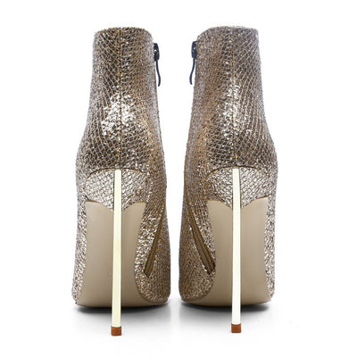 Botas Stiletto Doradas para Mujer - Image 9
