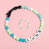 Collar Personalizado para Perro con Cuentas y Pulsera Coordinada - Nombre Grabado en Letras - Image 14