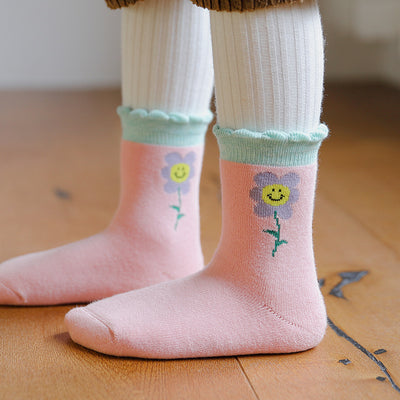 Calcetines de Algodón Acolchados para Bebé - Otoño e Invierno