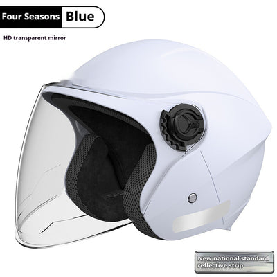 Casco de Moto Eléctrica con Aislamiento Térmico y Protección Contra el Viento - Image 9