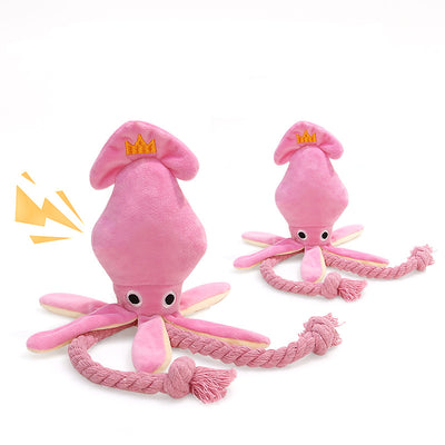 Juguete para Perro Pulpo Adorable con Sonido y Cuerda - Juguete Interactivo para Mascotas - Image 4
