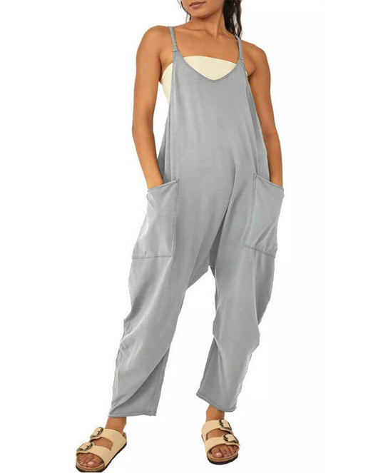 Jumpsuit Elegante de Mujer Cuello V con Bolsillos - Image 11
