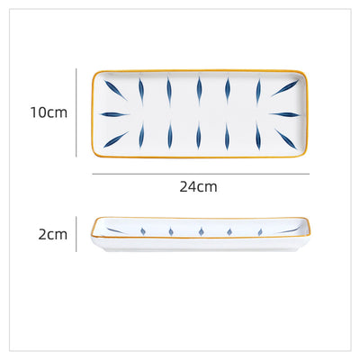 Plato Rectangular de Cerámica Japonesa para Sushi - Image 20