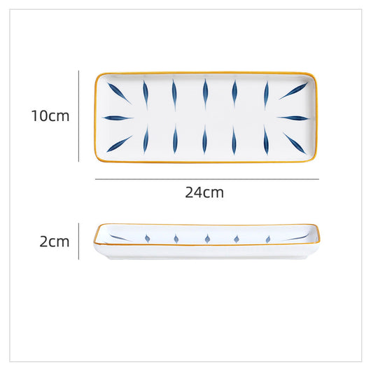 Plato Rectangular de Cerámica Japonesa para Sushi - Image 20