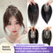 Flequillo Postizo de Cabello Natural Capas Finas Peluca Recta Negra