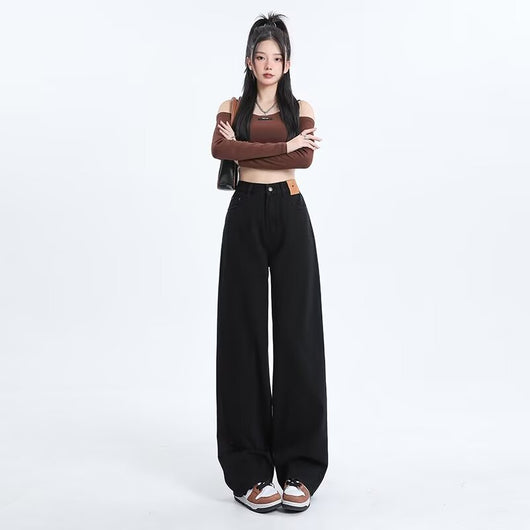 Jeans Rectos Clásicos para Mujer Estilo Americano - Image 3