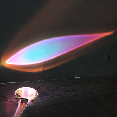 Lámpara de Mesa Proyector de Atmósfera Cielo Ojo de Ángel Cristal - Image 12