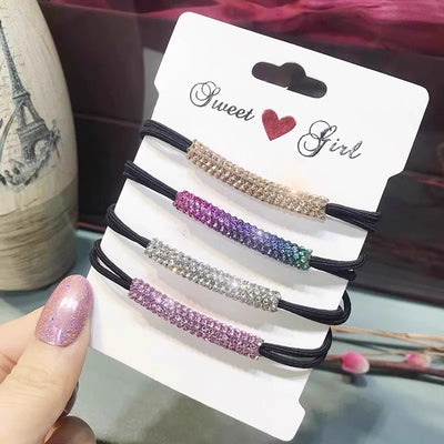 Aro Elástico para Cabello con Cristales Diamante - Accesorio Elegante para Coleta - Image 16