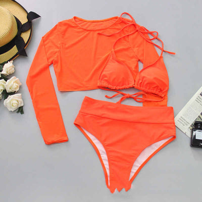 Bikini de Tres Piezas Cintura Alta Sexy - Image 25