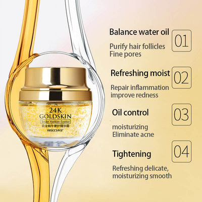 Crema Facial de Oro 24K con Baba de Caracol - Hidratación y Luminosidad