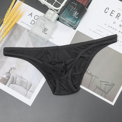 Bóxer Transparente Hombre Cintura Baja Seda Hielo Ultrafino Tanga - Image 5