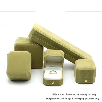 Caja Octagonal de Joyería con Encaje - Organizador de Anillos, Pendientes y Pulseras - Image 8