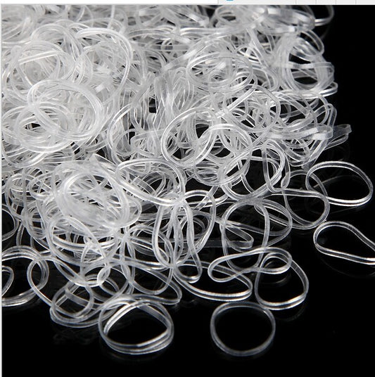 Bandas Elásticas Transparentes para el Cabello Infantil - Coleteros Suaves - Image 2