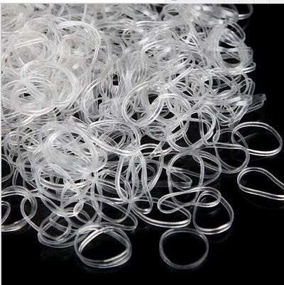 Bandas Elásticas Transparentes para el Cabello Infantil - Coleteros Suaves - Image 2